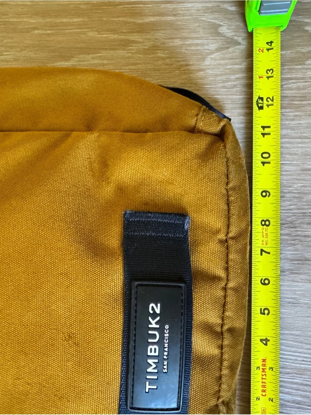Timbuk2 Mustard Yellow Rolltop Backpack Commuter Laptop Travel Bag